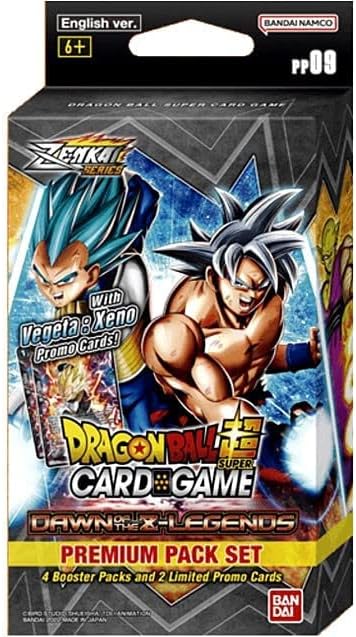 Dragon Ball Super Card Game: Dawn of The Z-Legends Premium Pack Set, Blue (DBS-PP09)