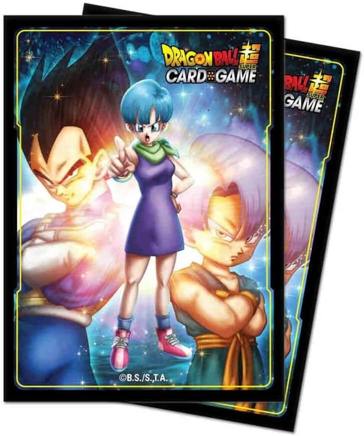 Bulma, Vegeta, and Trunks Standard Size Deck Protector Sleeves (65ct) for Dragon Ball Super