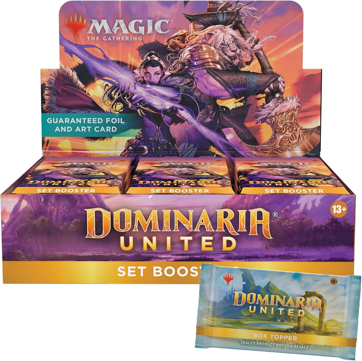 Magic: The Gathering Dominaria United Set Booster Box | 30 Packs + Box Topper Card (361 Magic Cards)
