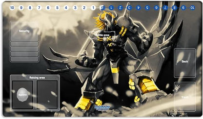 New DTCG Duel Playmat Digimon Diaboromon Trading Card Game TCG CCG Mat Pad + Free Bag (ZD002-324-SM)