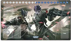 New DTCG Duel Playmat Digimon Diaboromon Trading Card Game TCG CCG Mat Pad + Free Bag (ZD002-528-K)