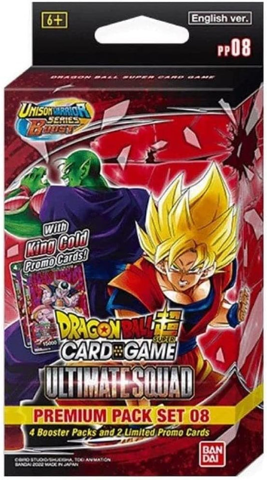 Dragon Ball Super Card Game: Ultimate Squad Premium Pack Set 08, Red