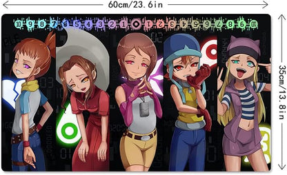 New DTCG Duel Playmat Digimon Diaboromon Trading Card Game TCG CCG Mat Pad + Free Bag (ZD002-528-K)