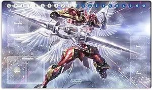 New DTCG Duel Playmat Digimon Diaboromon Trading Card Game TCG CCG Mat Pad + Free Bag (ZD002-528-K)