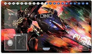 New DTCG Duel Playmat Digimon Diaboromon Trading Card Game TCG CCG Mat Pad + Free Bag (ZD002-528-K)