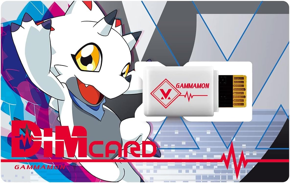 BANDAI Digimon Gammamon DIM Card DIM Card Expansion for The Vital Bracelet| Raise New Electronic Pets with This Vital Bracelet Card | Great Electronic Toy Gift