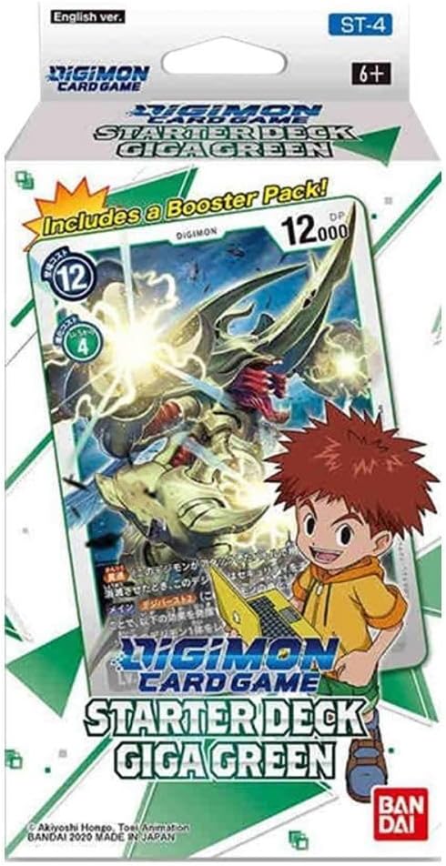 BANDAI - Digimon Card Game-Starter Deck 04 GIGA Green Chromes, Trading Cards and Accessories, 185549, Multicoloured