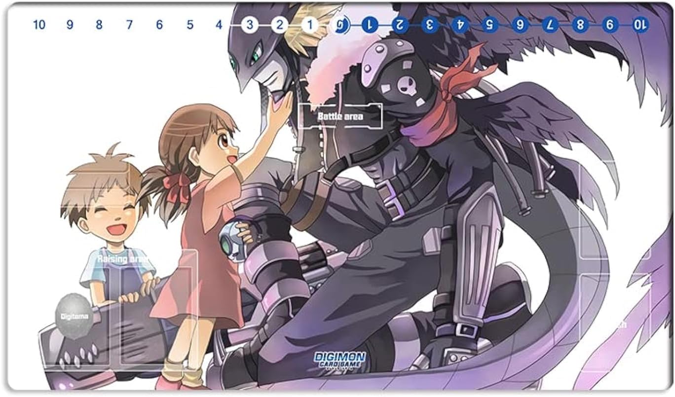 New DTCG Duel Playmat Digimon Ladydevimon Trading Card Game TCG CCG Mat Pad + Free Bag (ZD002-108-SM)