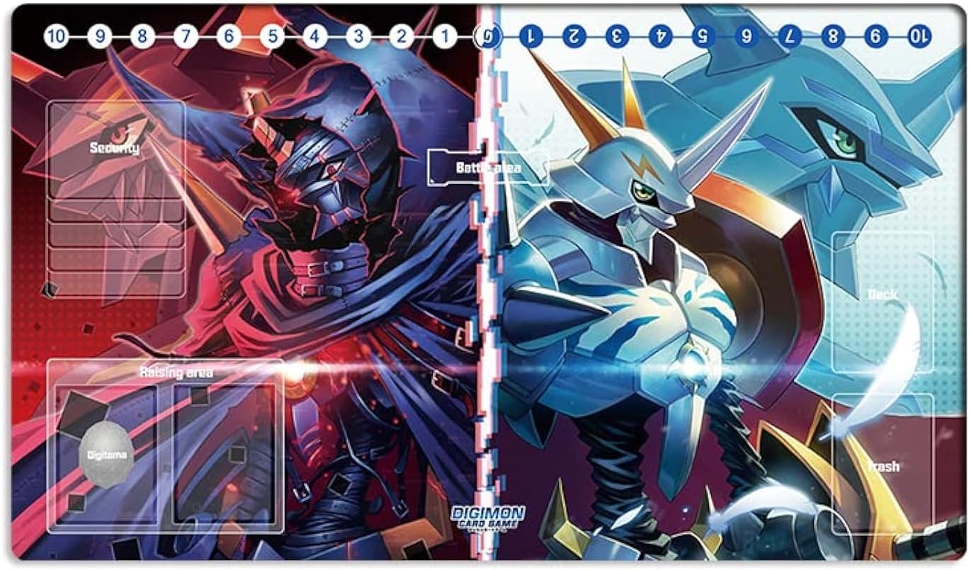 New DTCG Duel Playmat Digimon Diaboromon Trading Card Game TCG CCG Mat Pad + Free Bag (ZD002-324-SM)