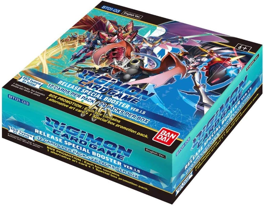 Bandai - Digimon English TCG V1.5 Core Booster Box - 24 Packs - Trading Card Game