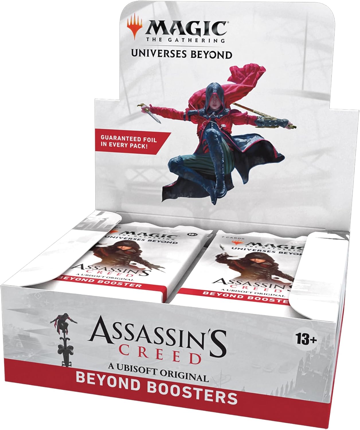 Magic: The Gathering Assassin's Creed Infinity Booster Box | 24 Infinite Booster Packs (7 Cards in Each Booster) | Trading Card Game for Players 13+