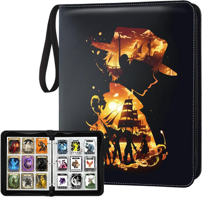 9 Pocket Trading Card Binder 1008 Cards Collection Albums with 56 Removable Sleeves Card Book Holder Premium Leather Collection Storage Binders Compatible with TCG MTG Sport Cards(Dragon)