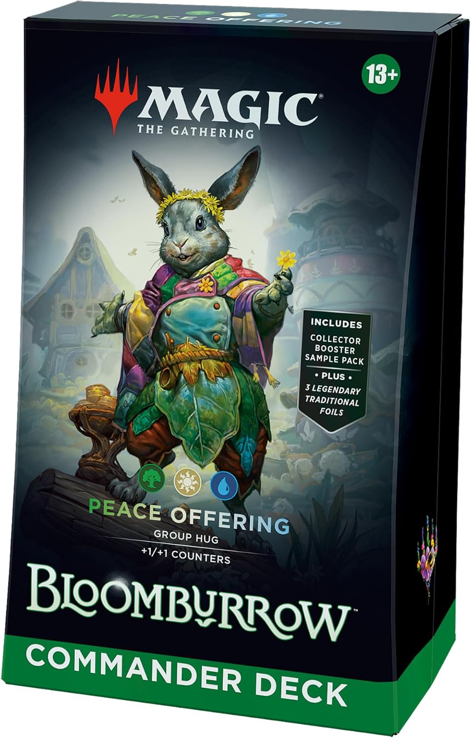 Magic: The Gathering Bloomburrow Commander Deck - Peace Offering (100-Card Deck, 2-Card Collector Booster Sample Pack + Accessories)