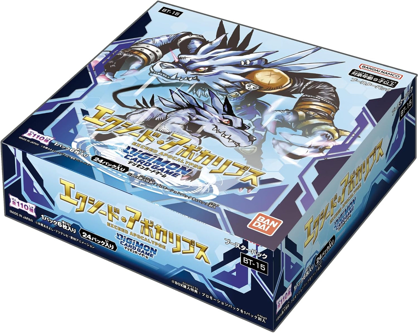 BANDAI Digimon Card Game Booster Pack Exceed Apocalypse BT-15 (Box) 24 Pack