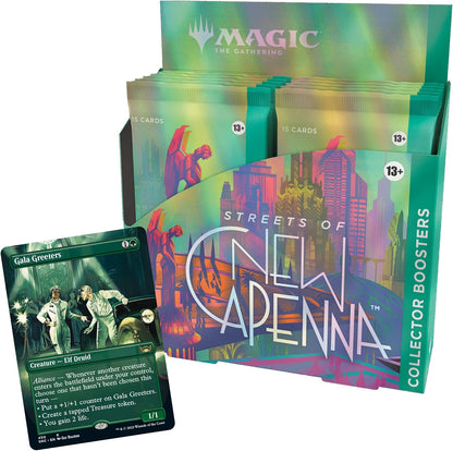 Magic: The Gathering Streets of New Capenna Collector Booster Box | 12 Packs + 1 Box Topper (181 Magic Cards)