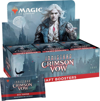Magic: The Gathering Innistrad: Crimson Vow Draft Booster Box | 36 Packs + Dracula Box Topper (541 Magic Cards)