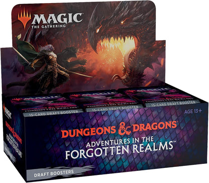 Magic: The Gathering Adventures in the Forgotten Realms Draft Booster Box | 36 Packs (540 Magic Cards)