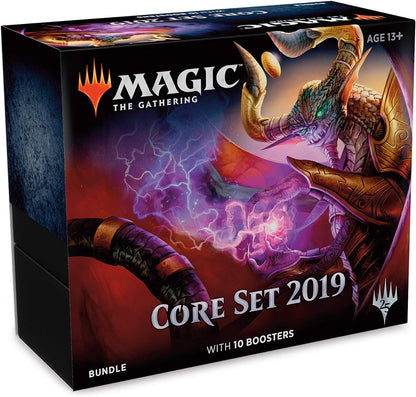 Magic: The Gathering Core Set 2019 Bundle | 10 Booster Packs | Accessories