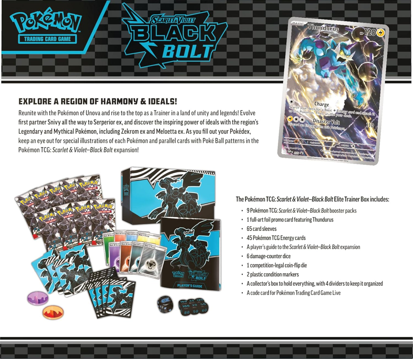 Pokemon TCG Scarlet & Violet 10.5 Black Bolt Elite Trainer Box