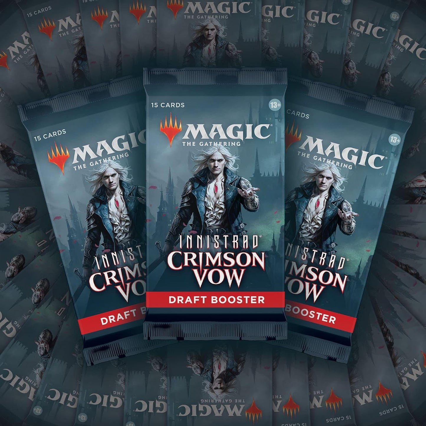 Magic: The Gathering Innistrad: Crimson Vow Draft Booster Box | 36 Packs + Dracula Box Topper (541 Magic Cards)