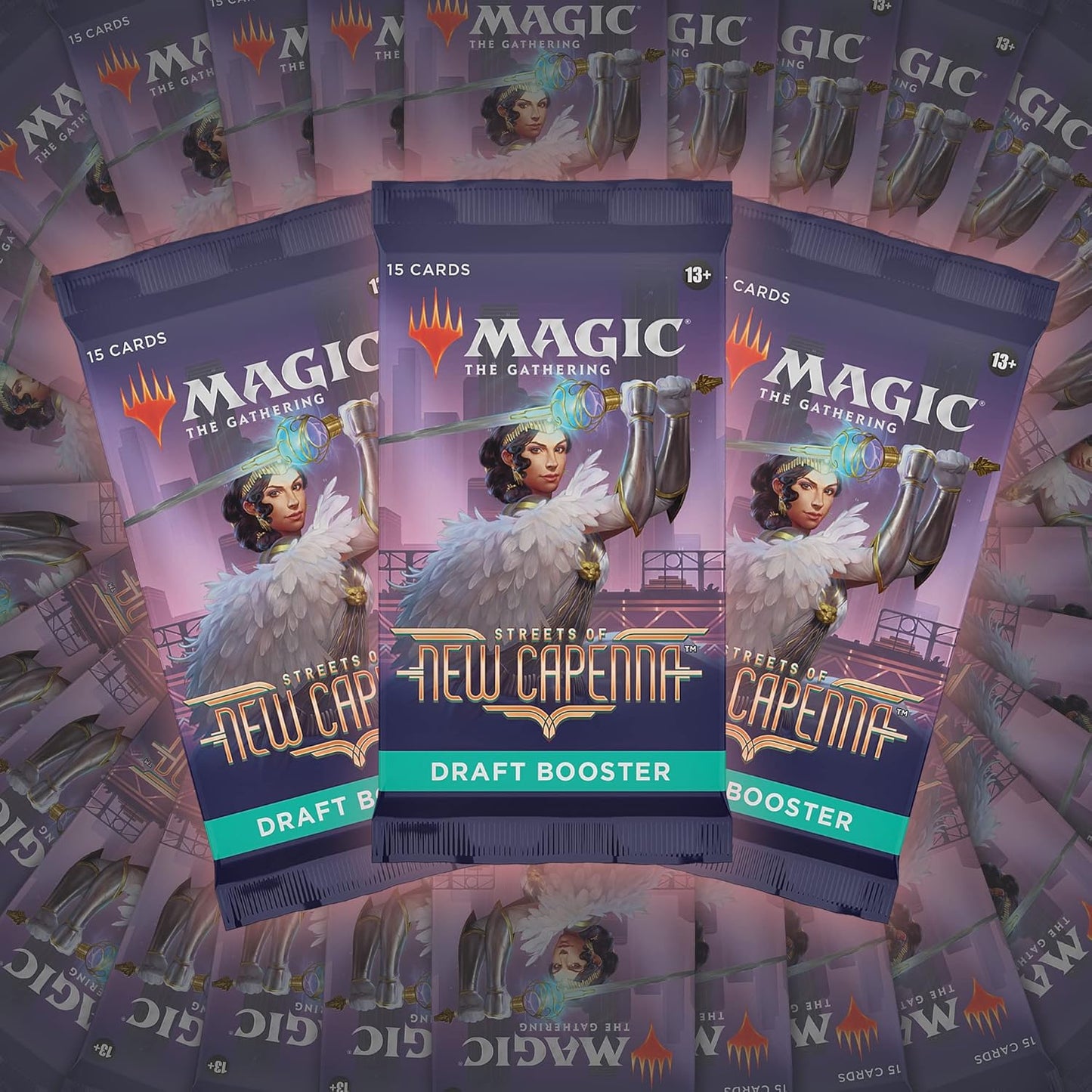 Magic: The Gathering Streets of New Capenna Draft Booster Box | 36 Packs + 1 Box Topper (541 Magic Cards)