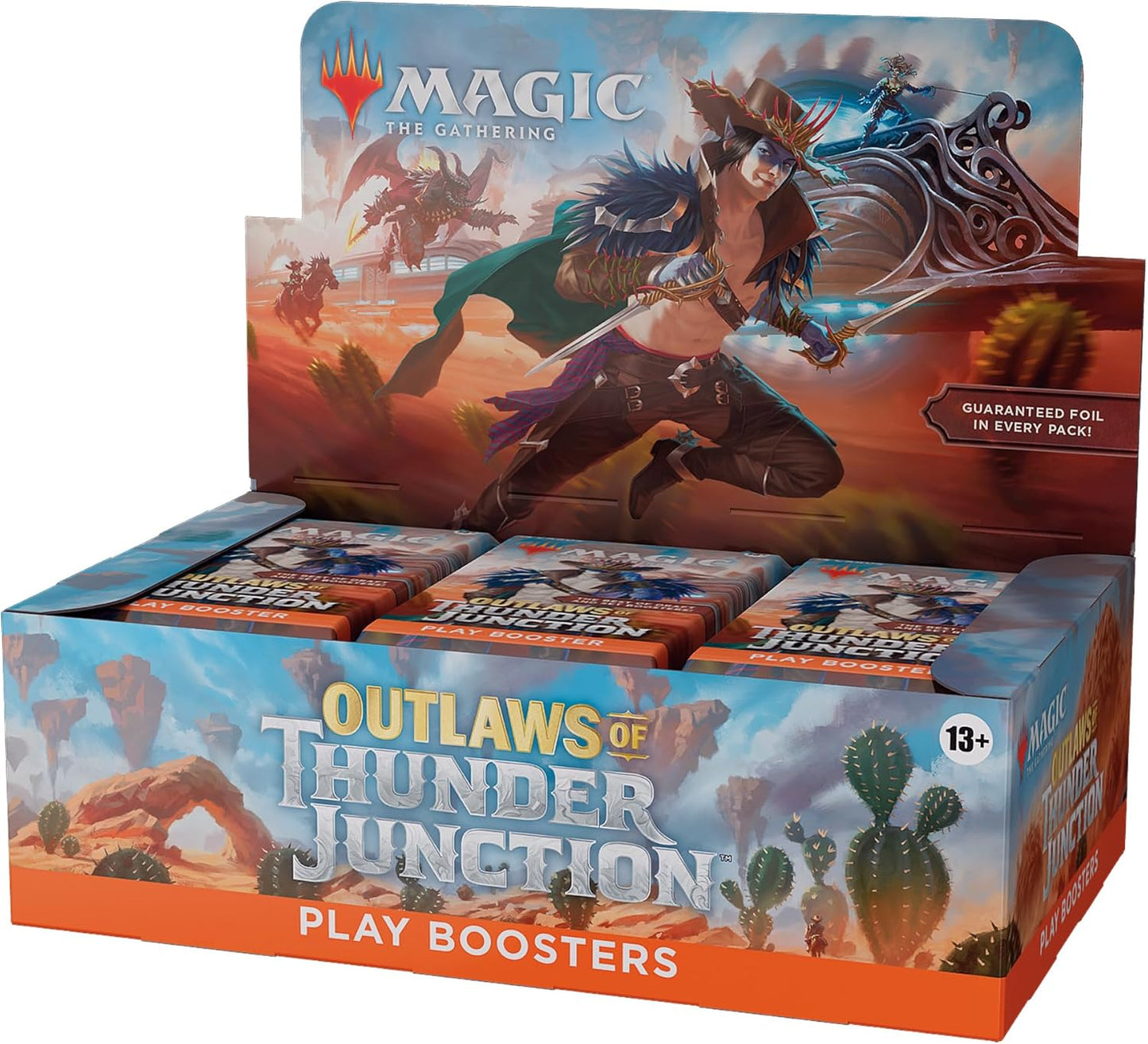 Magic: The Gathering Outlaws of Thunder Junction Play Booster Box - 36 Packs (504 Magic Cards)