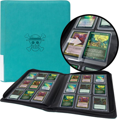 Toploader Binder for Dragon Ball Cards,Holds 288 Toploaders,9-Pocket Ringless Double-Sided Pockets for Dragon Ball Cards,Waterproof Top Loader Card Storage for Anime Cards