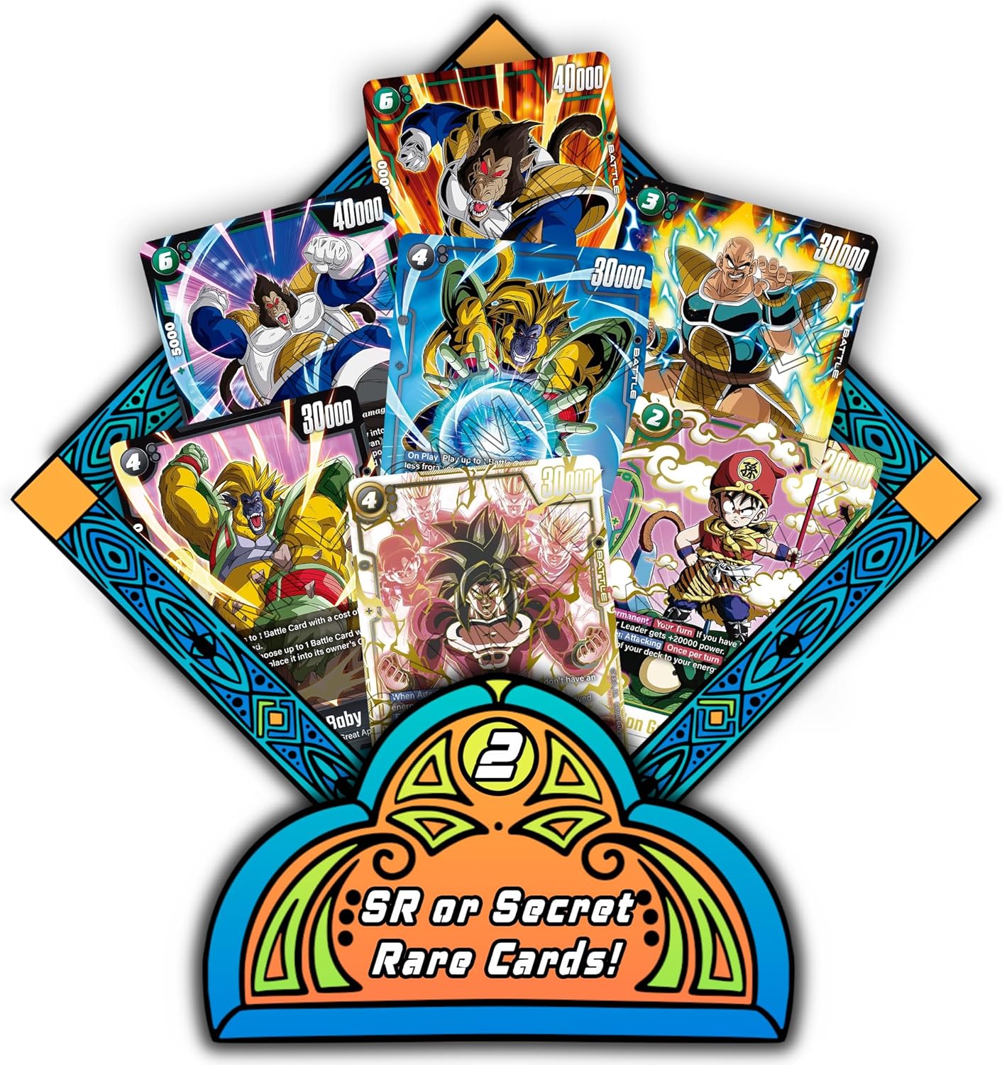 Dragon Ball Super Fusion World 100 Card Bundle, 100 Authentic Cards, 10 Foils, 2 SR/ALT, TCG Elements Deck Box