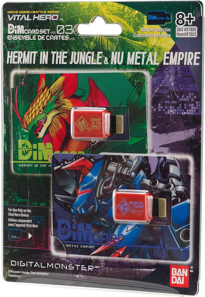 Bandai Namco - Digimon - Vital Hero DIM Card Pack (Hermit in The Jungle & Nu Metal Empire)