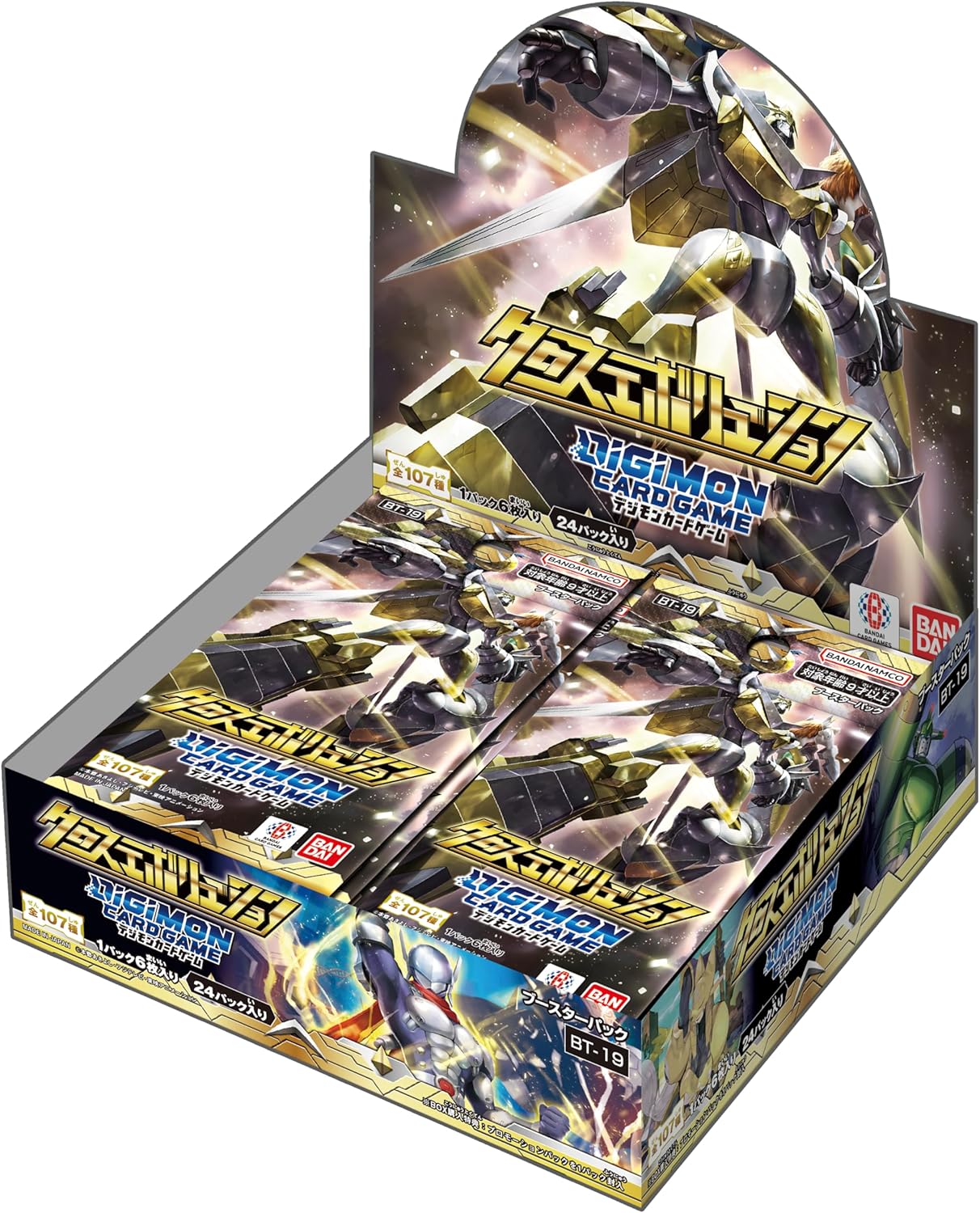 BANDAI Digimon Card Game Booster Pack, Cross Evolution (BT-19) (Box), 24 Packs, Recommended Age: 9 Years and Up